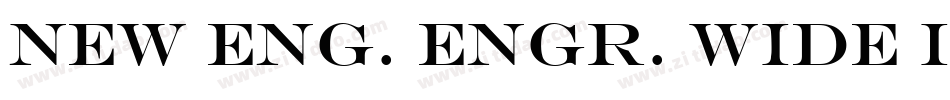 New Eng. Engr. Wide Italic字体转换